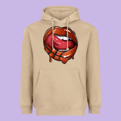 Heavyweight Hoodie sports lips basketball