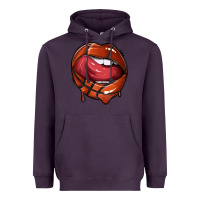 Plum sports lips basketball Heavyweight Hoodie - texasbilliewilder