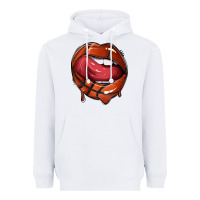 White sports lips basketball Heavyweight Hoodie - texasbilliewilder