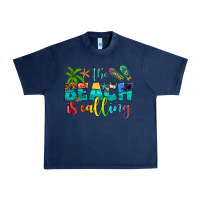 Navy the beach is calling Urban Heavy Tee - Artiststas