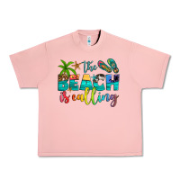 Salmon the beach is calling Urban Heavy Tee - Artiststas