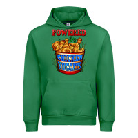 Emerald powered by chicken nuggets Urban Hoodie - AdoDesignShop