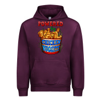 Mauve Wine powered by chicken nuggets Urban Hoodie - AdoDesignShop