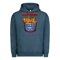 Pigment Midnight Navy powered by chicken nuggets Urban Hoodie - AdoDesignShop