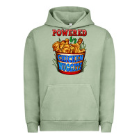 Pigment Oil Green powered by chicken nuggets Urban Hoodie - AdoDesignShop