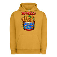 Pigment Peanut Butter powered by chicken nuggets Urban Hoodie - AdoDesignShop