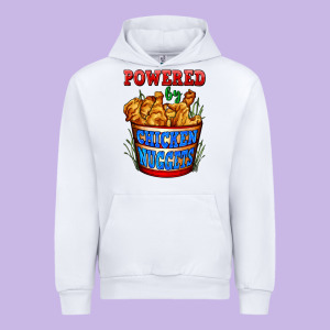 Powered By Chicken Nuggets Urban Hoodie Designed By Adodesignshop