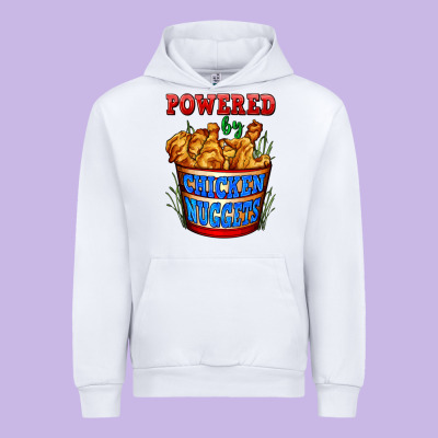 Powered By Chicken Nuggets Urban Hoodie Designed By Adodesignshop