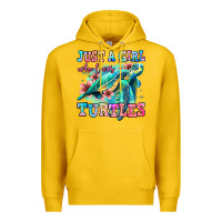 Lemon just a girl who loves turtles Premium Hoodie - Jasminsmagicworld