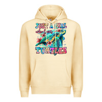 Pina Colada just a girl who loves turtles Premium Hoodie - Jasminsmagicworld