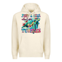 Tofu just a girl who loves turtles Premium Hoodie - Jasminsmagicworld