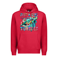 Cardinal just a girl who loves turtles Premium Hoodie - Jasminsmagicworld
