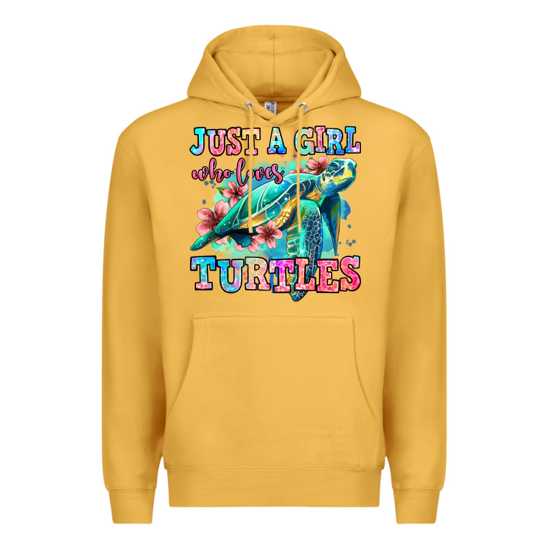 Just A Girl Who Loves Turtles Premium Hoodie by Jasminsmagicworld | Teevron