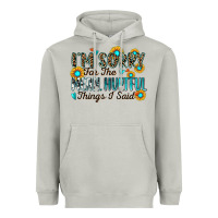 Moon Dust i'm sorry for the mean hurtful things i said Heavyweight Hoodie - Zillion Design Studio