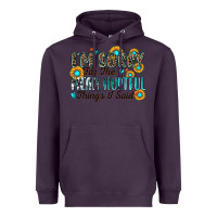 Plum i'm sorry for the mean hurtful things i said Heavyweight Hoodie - Zillion Design Studio