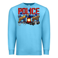 Ocean Blue police mom Premium Sweatshirt - Zillion Design Studio