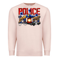 Pale Pink police mom Premium Sweatshirt - Zillion Design Studio