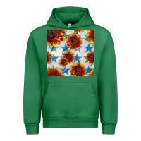 Emerald patriotic sunflowers and stars Urban Hoodie - BundleAndBundleShop