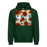 Forest Green patriotic sunflowers and stars Urban Hoodie - BundleAndBundleShop