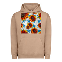 Pigment Burro patriotic sunflowers and stars Urban Hoodie - BundleAndBundleShop