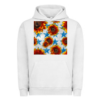 Pigment Lunar Rock patriotic sunflowers and stars Urban Hoodie - BundleAndBundleShop