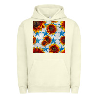 Pigment Pistachio patriotic sunflowers and stars Urban Hoodie - BundleAndBundleShop