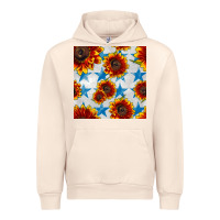 Sandshell patriotic sunflowers and stars Urban Hoodie - BundleAndBundleShop