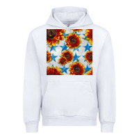 Patriotic Sunflowers And Stars Urban Hoodie | Teevron