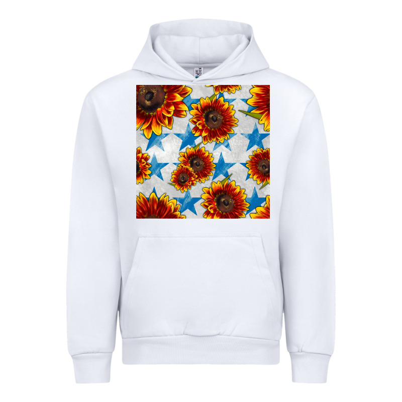 Patriotic Sunflowers And Stars Urban Hoodie by BundleAndBundleShop | Teevron