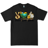 Black Peace Love Ducks Premium Tee - LillyAllenDesigns