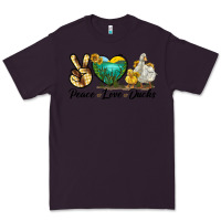 Plum Peace Love Ducks Premium Tee - LillyAllenDesigns