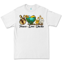 White Peace Love Ducks Premium Tee - LillyAllenDesigns