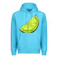 Ocean Blue lime for gin Premium Hoodie - AdoDesignShop