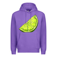 Purple lime for gin Premium Hoodie - AdoDesignShop