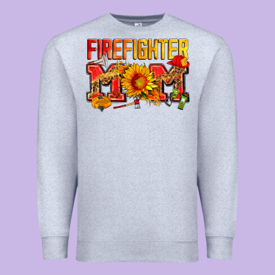 Firefighter Mom Premium Sweatshirt Designed By Zillion Design Studio