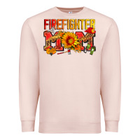 Pale Pink firefighter mom Premium Sweatshirt - Zillion Design Studio