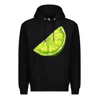 Black lime for gin Premium Hoodie - AdoDesignShop