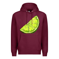 Burgundy lime for gin Premium Hoodie - AdoDesignShop