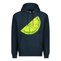 Navy lime for gin Premium Hoodie - AdoDesignShop