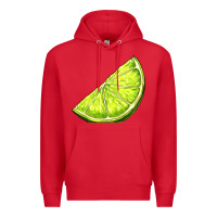 Red lime for gin Premium Hoodie - AdoDesignShop