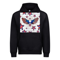 Black patriotic eagle wing Urban Hoodie - BundleAndBundleShop