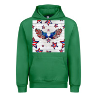 Emerald patriotic eagle wing Urban Hoodie - BundleAndBundleShop