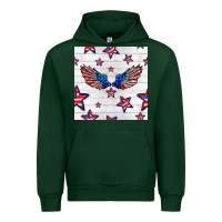 Forest Green patriotic eagle wing Urban Hoodie - BundleAndBundleShop