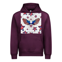 Mauve Wine patriotic eagle wing Urban Hoodie - BundleAndBundleShop