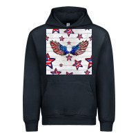 Navy patriotic eagle wing Urban Hoodie - BundleAndBundleShop