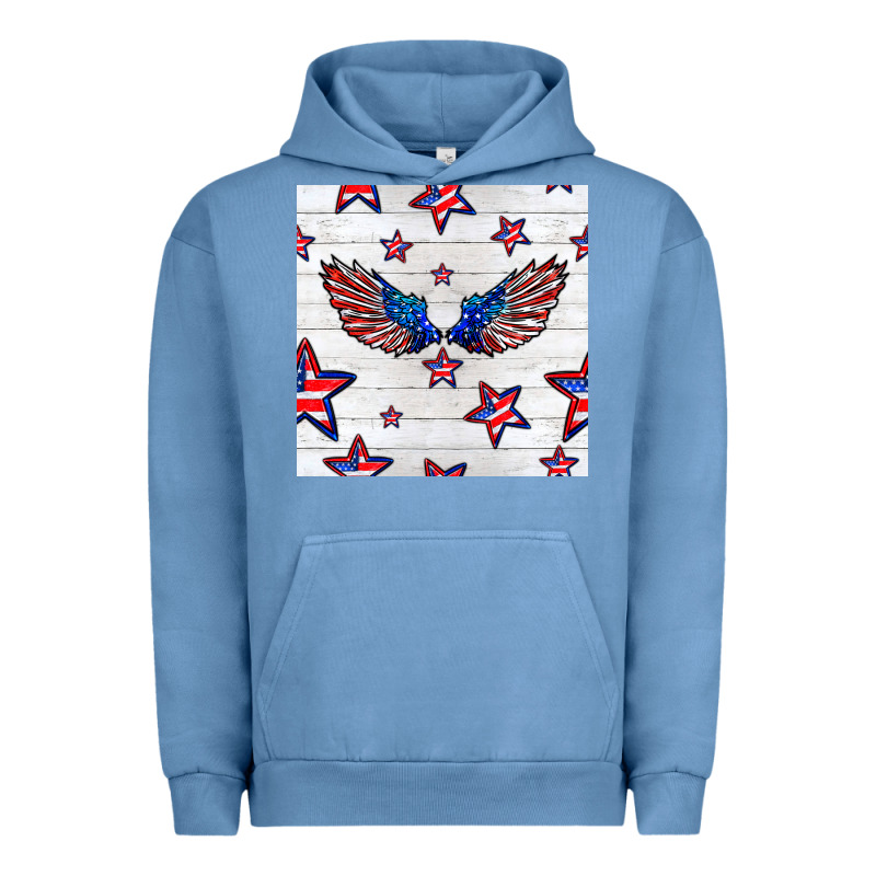 Patriotic Eagle Wing Urban Hoodie by BundleAndBundleShop | Teevron