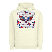 Pigment Pistachio patriotic eagle wing Urban Hoodie - BundleAndBundleShop