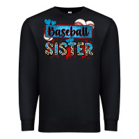 Black baseball sister with leopard Premium Sweatshirt - Zillion Design Studio