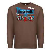 Chestnut baseball sister with leopard Premium Sweatshirt - Zillion Design Studio