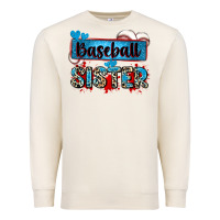 Sandshell baseball sister with leopard Premium Sweatshirt - Zillion Design Studio